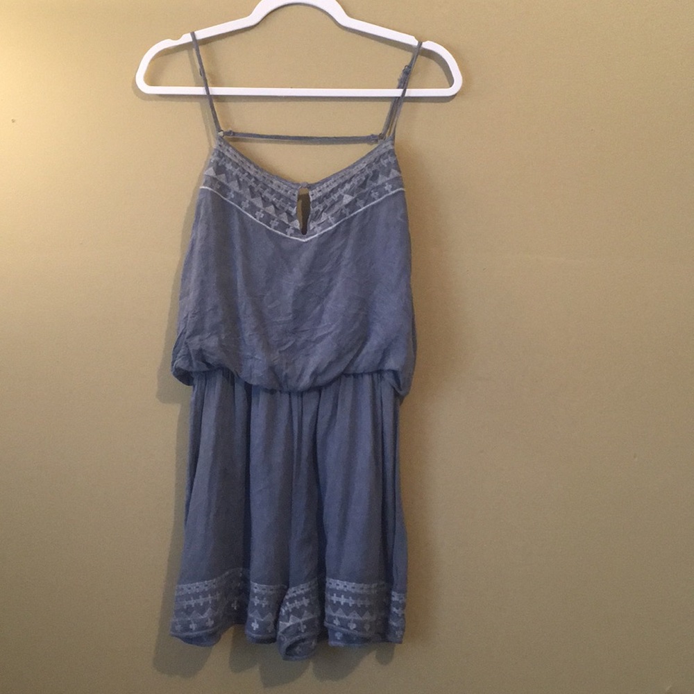 Grey/blue romper